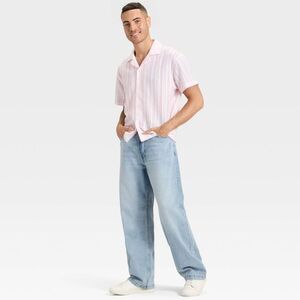 Original Use - Men's Baggy Fit Jeans - Original Use Light Indigo  Blue